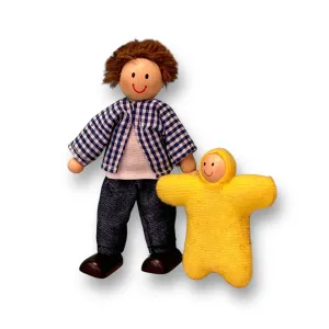 Ryan's Room Wooden Dolls - Dad & Baby