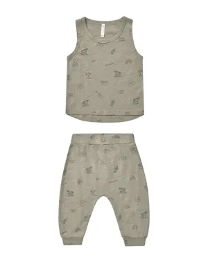 Rylee   Cru Collective Tank & Slouch Pant Set