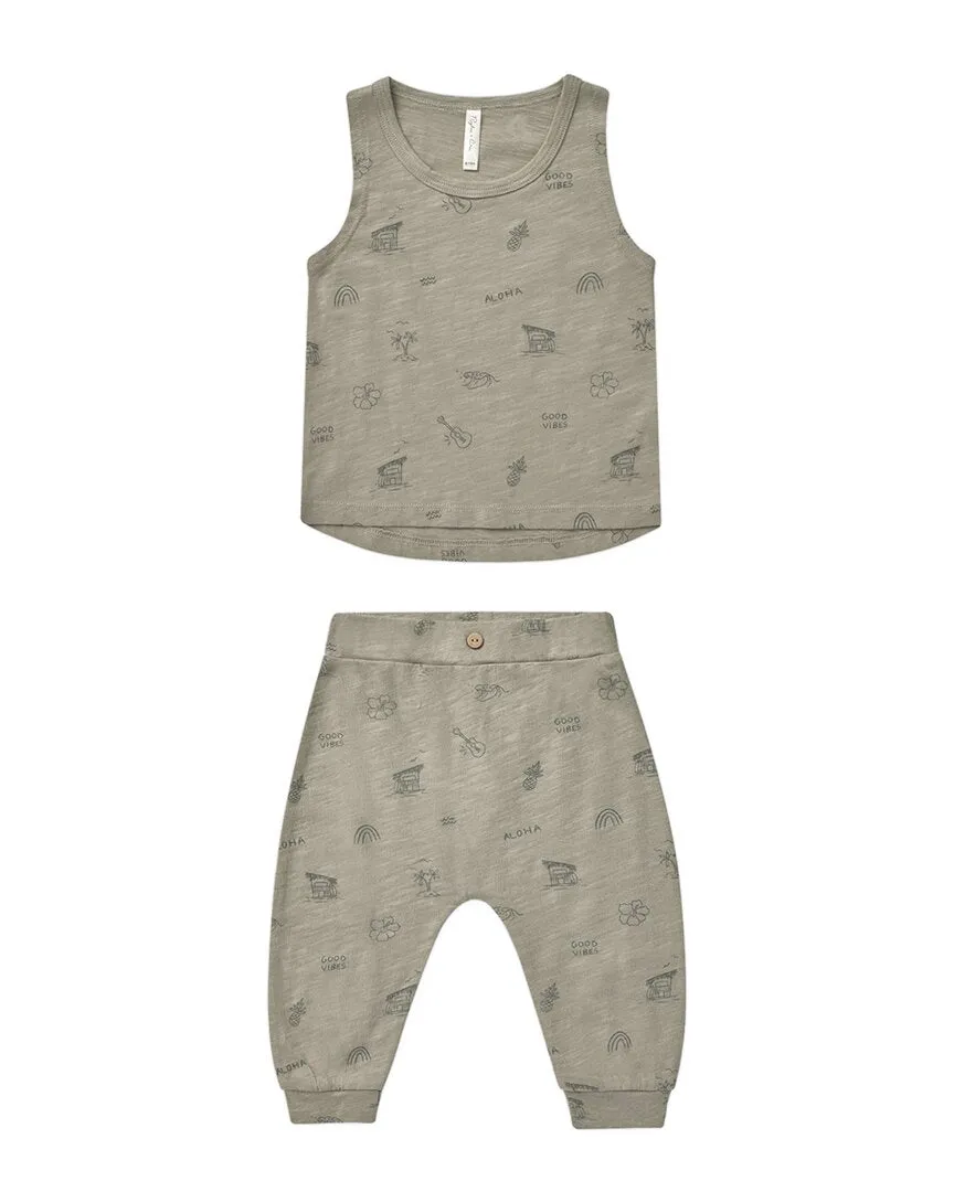 Rylee   Cru Collective Tank & Slouch Pant Set