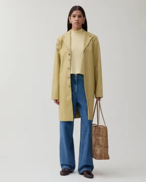 Samantha Jacket Faux Leather Beige