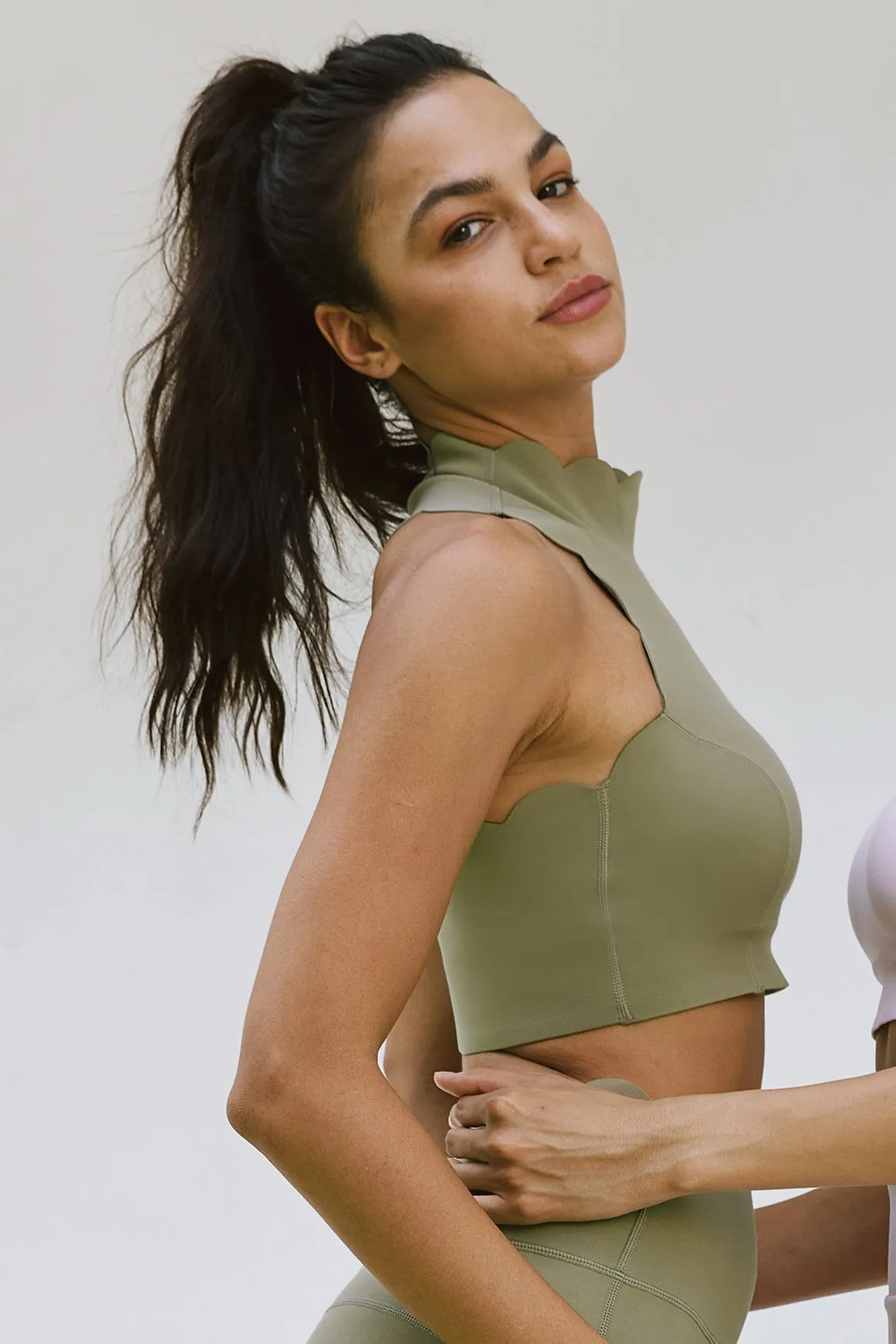 Scallop Back Mock Neck Bra WISKII