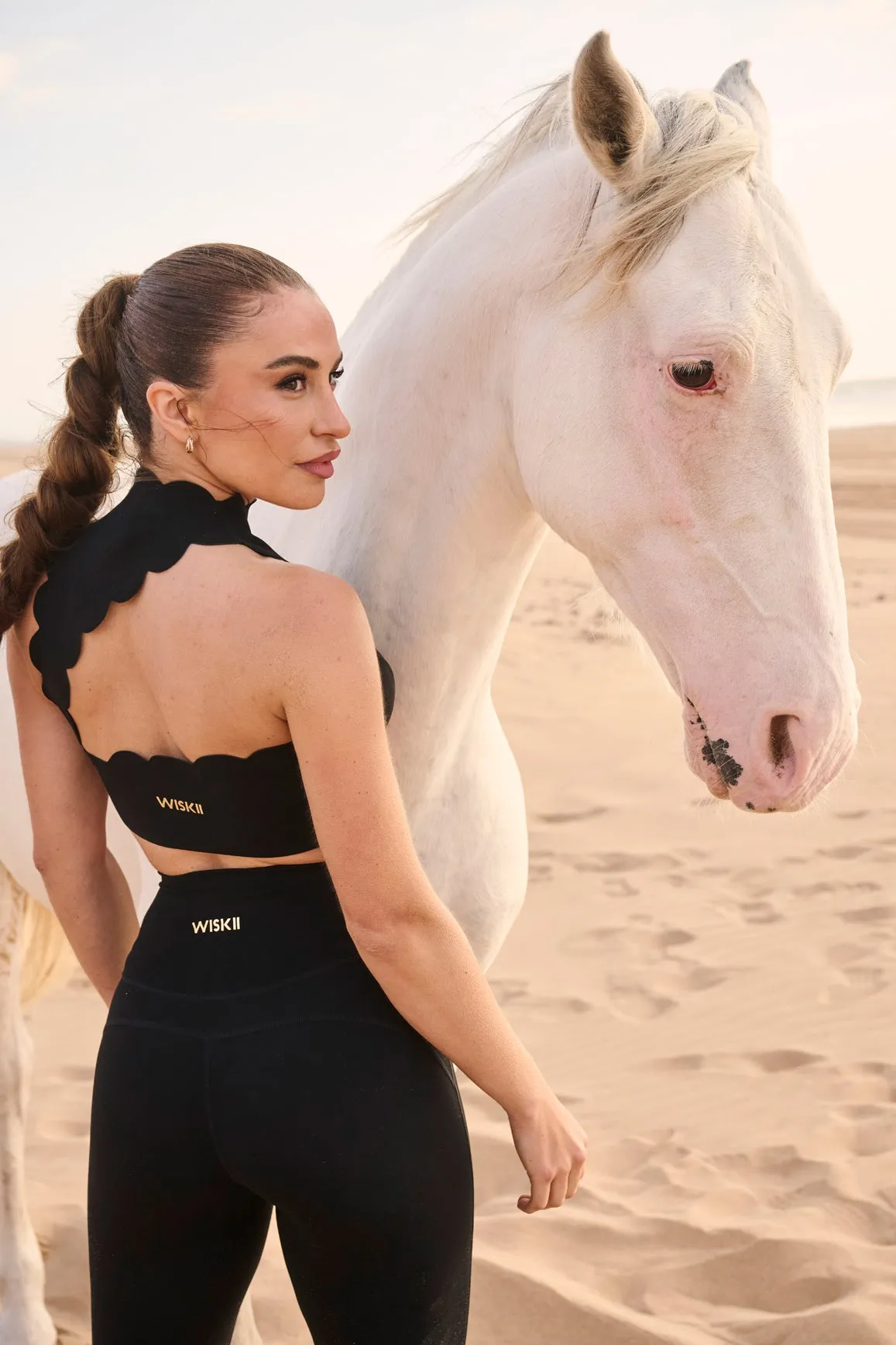Scallop Back Mock Neck Bra WISKII