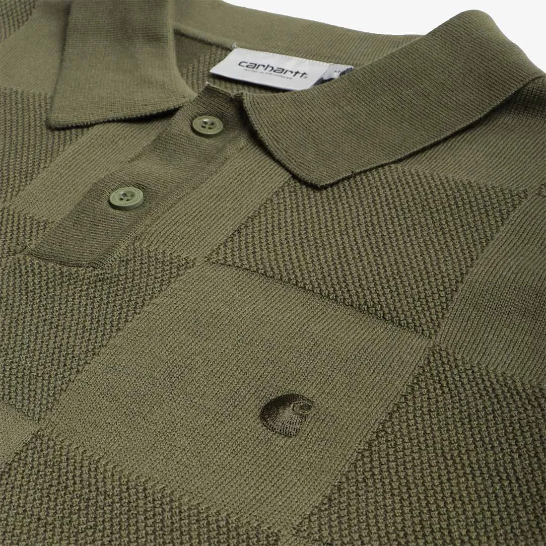 Selling Fast Carhartt WIP Checker Polo Shirt  Limited Availability!