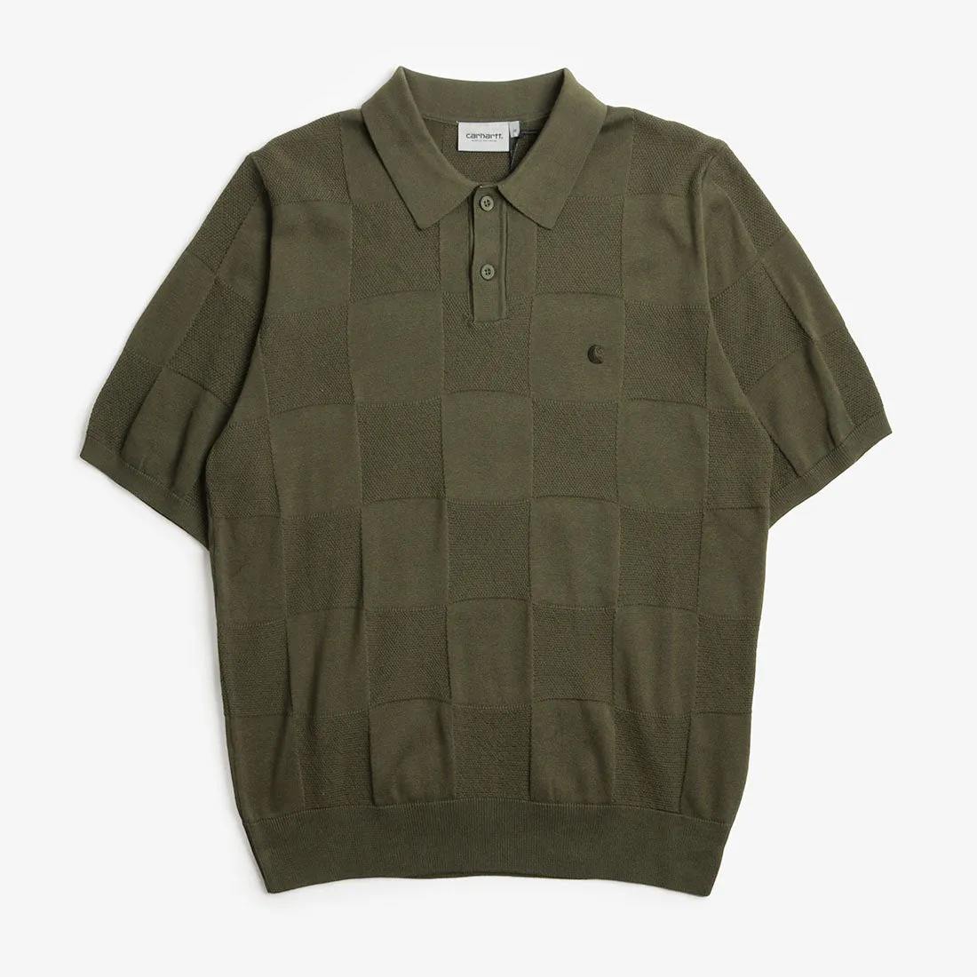 Selling Fast Carhartt WIP Checker Polo Shirt  Limited Availability!