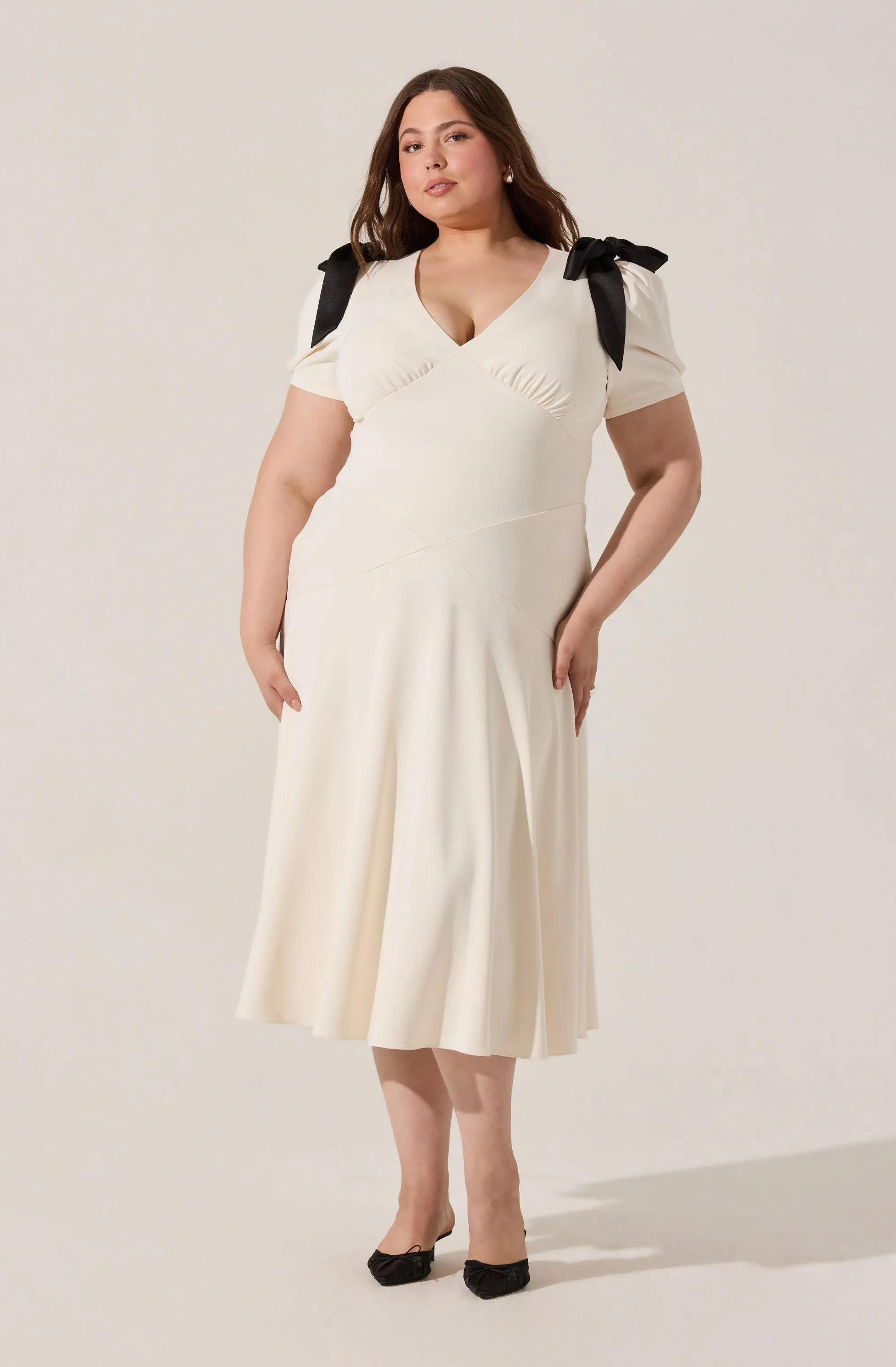 Selling Fast Ciela Bow Puff Sleeve Dress  Ends Soon!