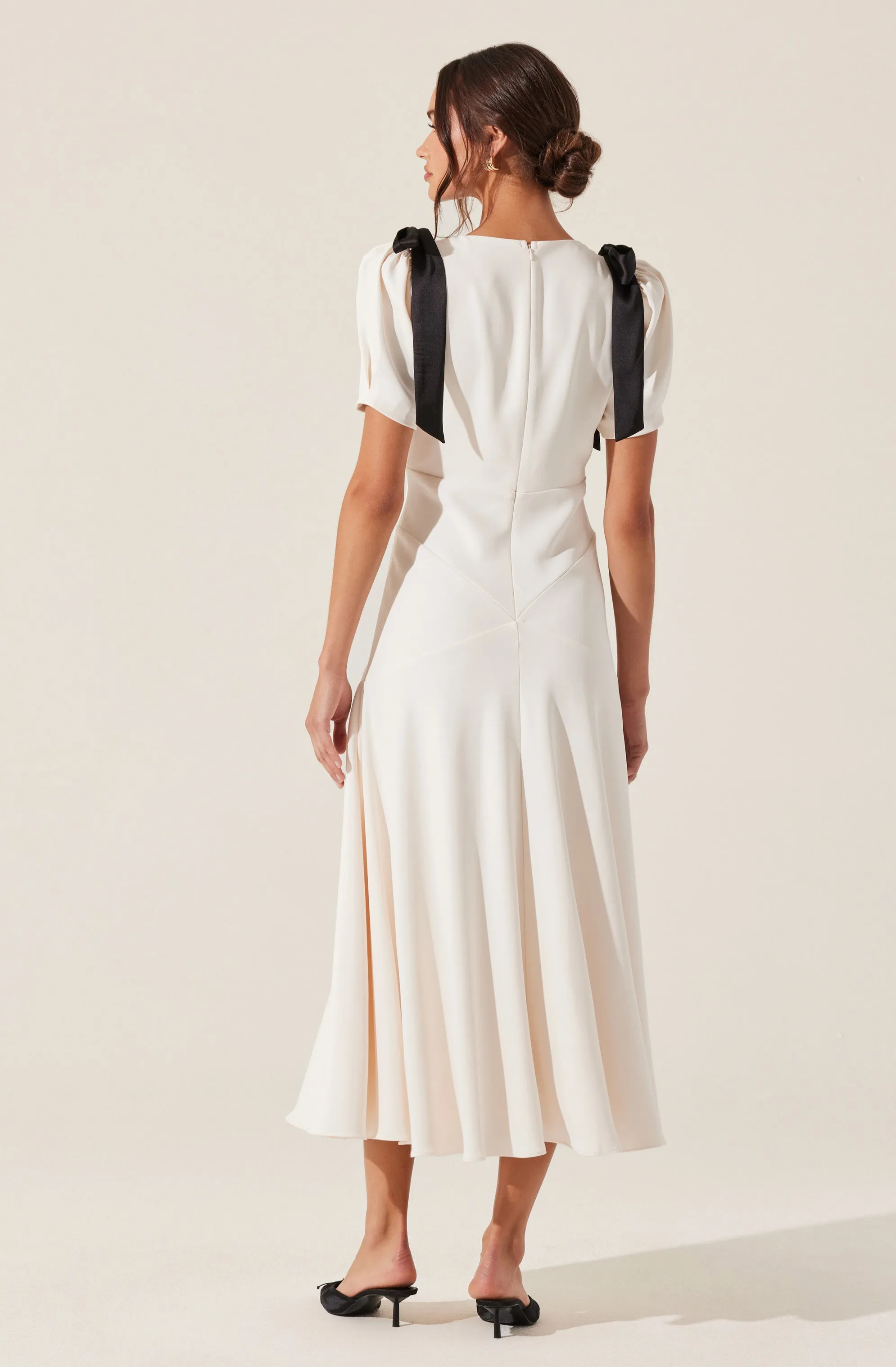 Selling Fast Ciela Bow Puff Sleeve Dress  Ends Soon!