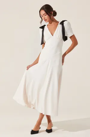 Selling Fast Ciela Bow Puff Sleeve Dress  Ends Soon!