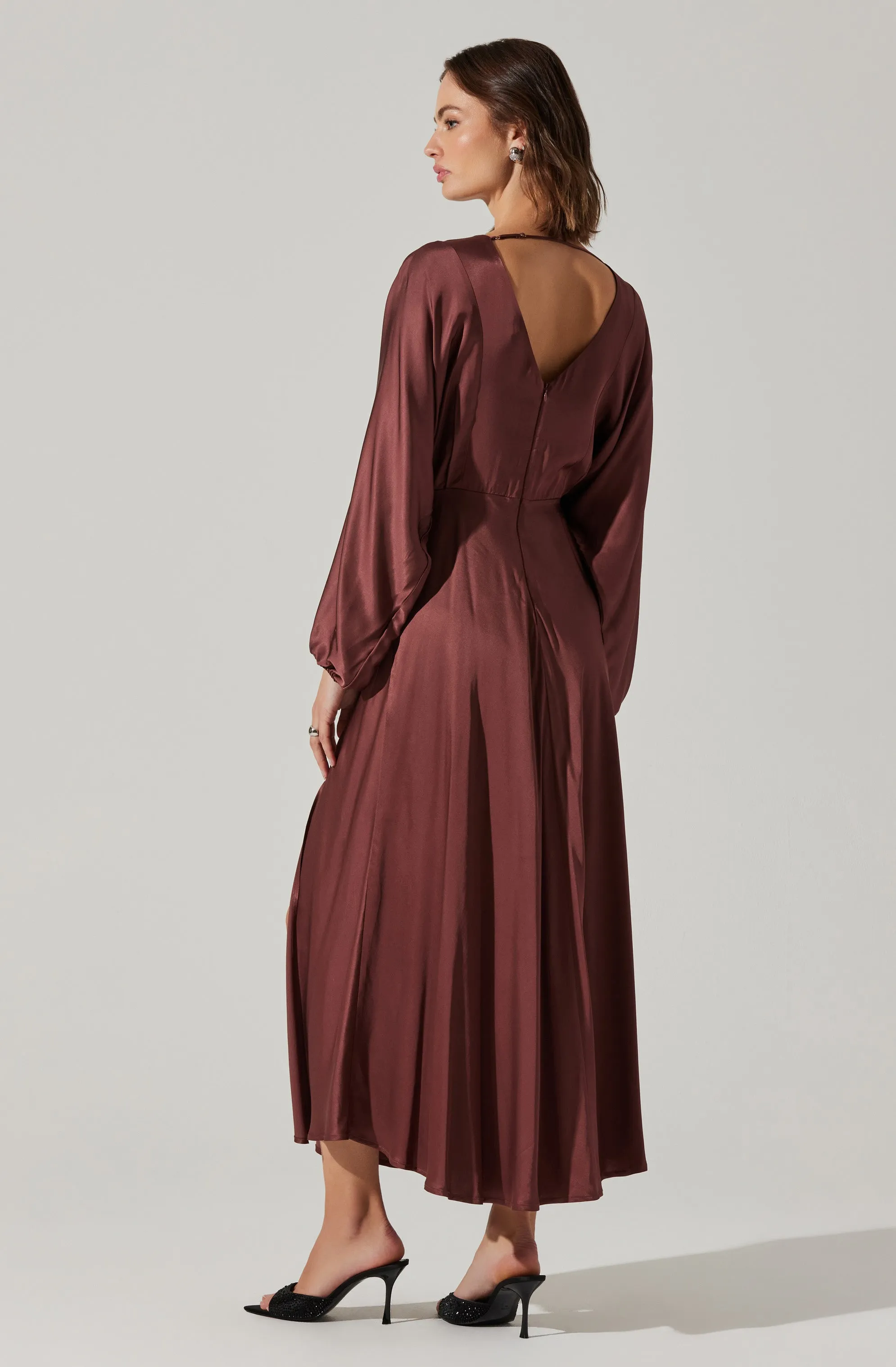 Selling Fast Kimiko V-Neck Midi Dress  Stylish & Comfortable