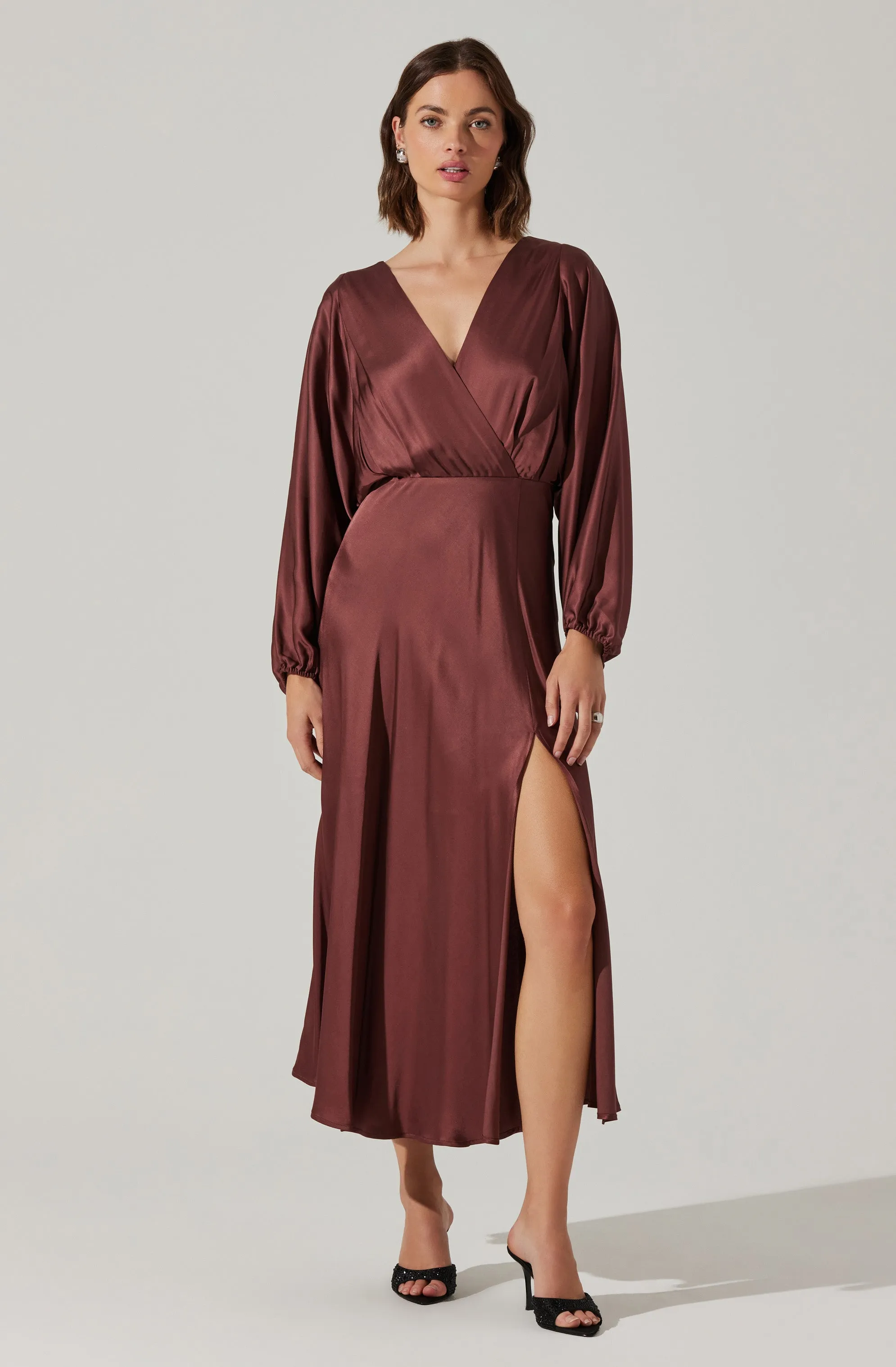 Selling Fast Kimiko V-Neck Midi Dress  Stylish & Comfortable