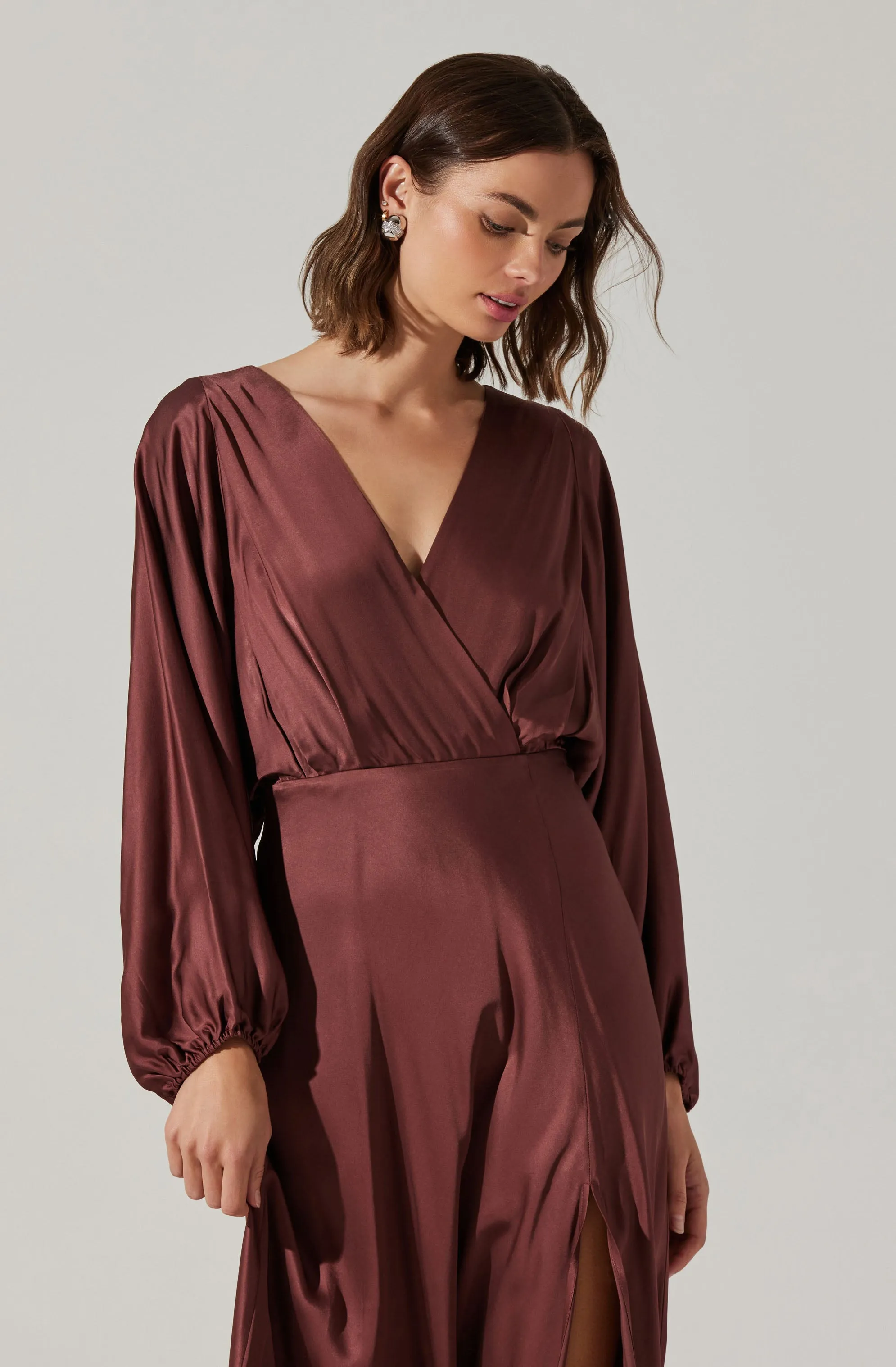 Selling Fast Kimiko V-Neck Midi Dress  Stylish & Comfortable