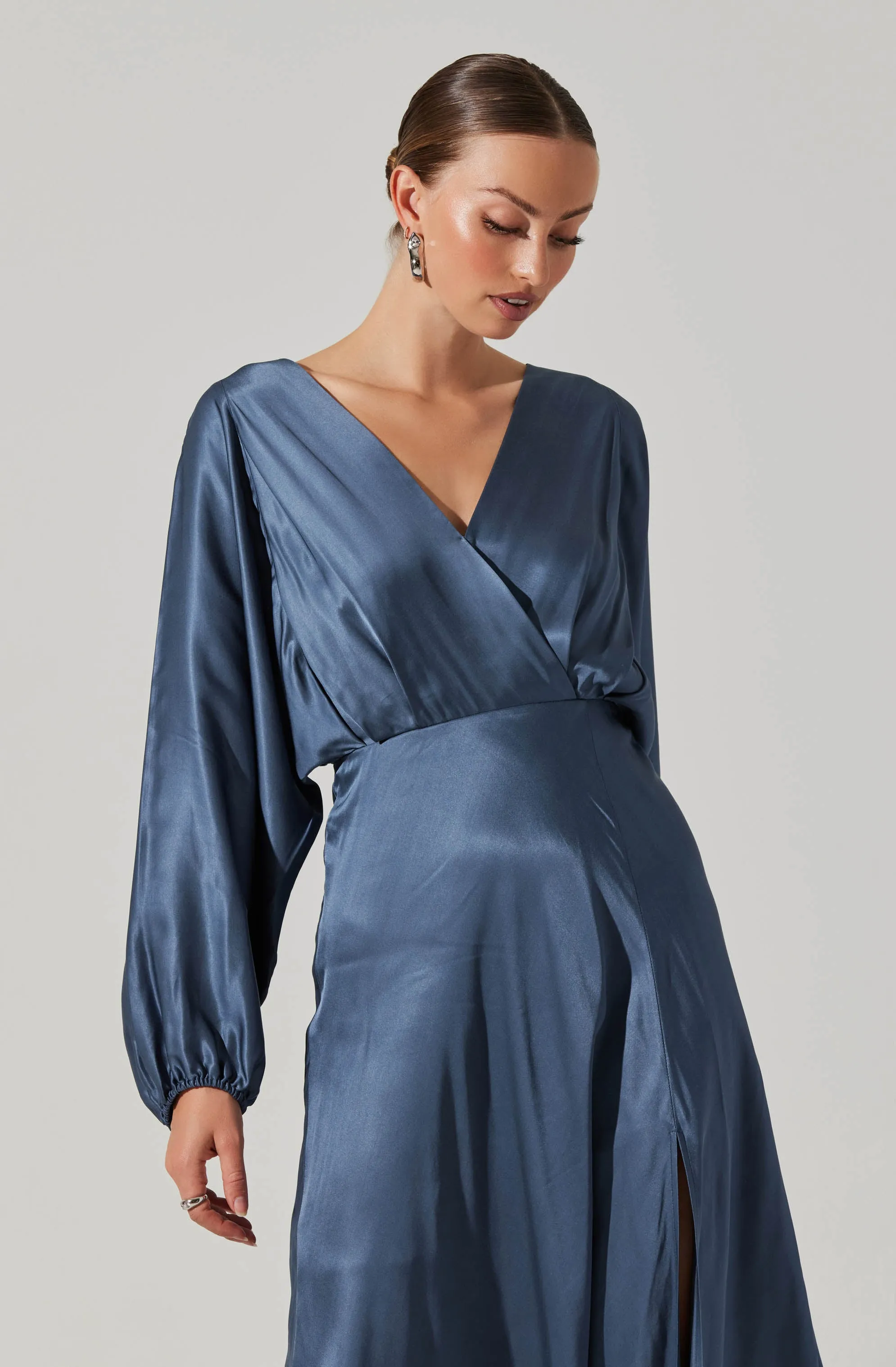 Selling Fast Kimiko V-Neck Midi Dress  Stylish & Comfortable