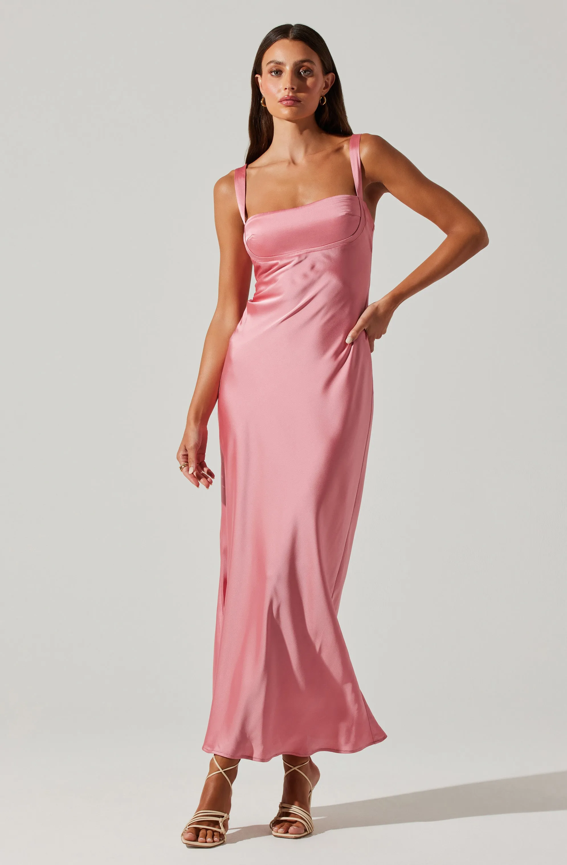 Selling Fast Stacie Satin Maxi Dress  Limited Availability!