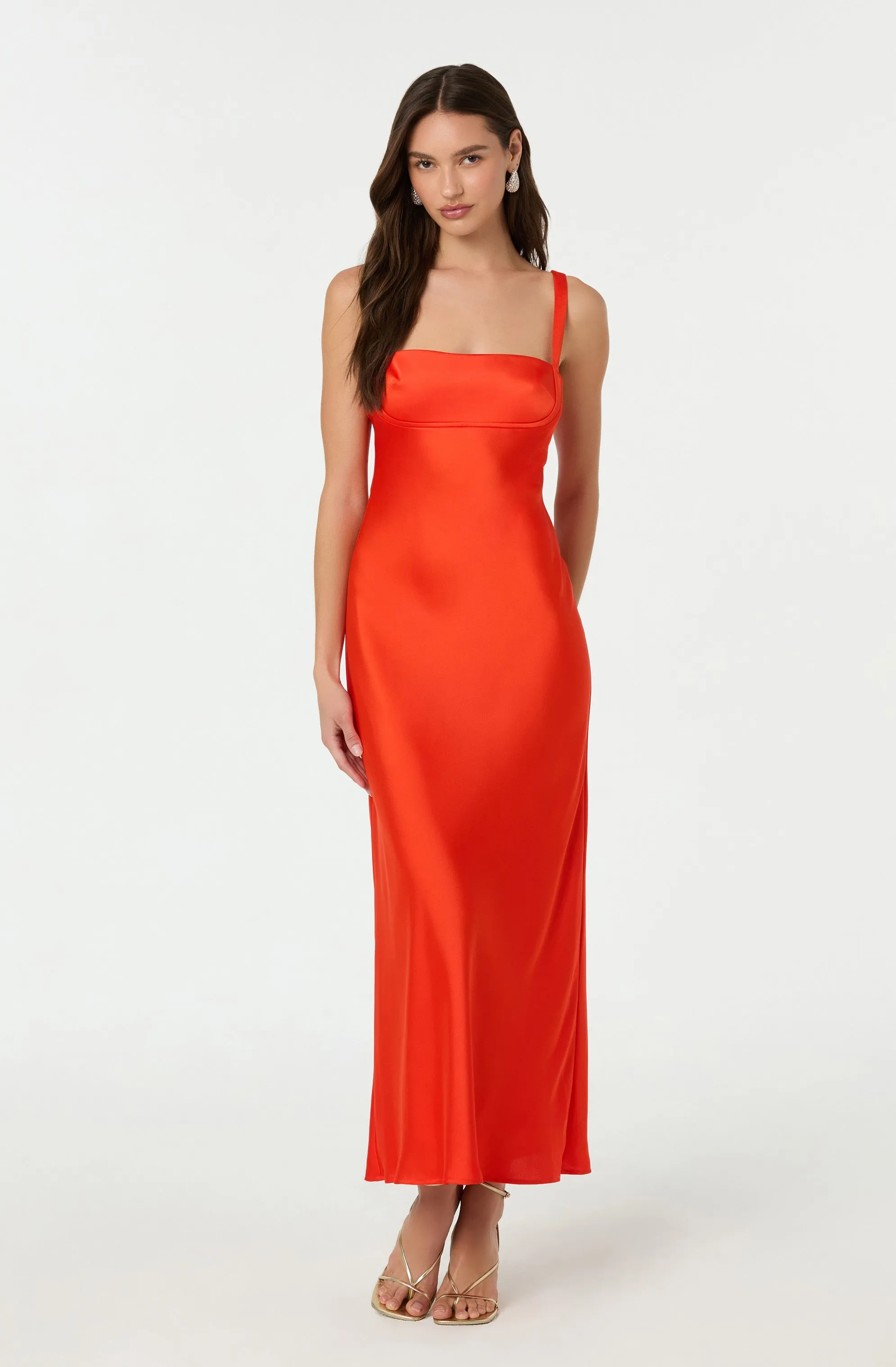 Selling Fast Stacie Satin Maxi Dress  Limited Availability!