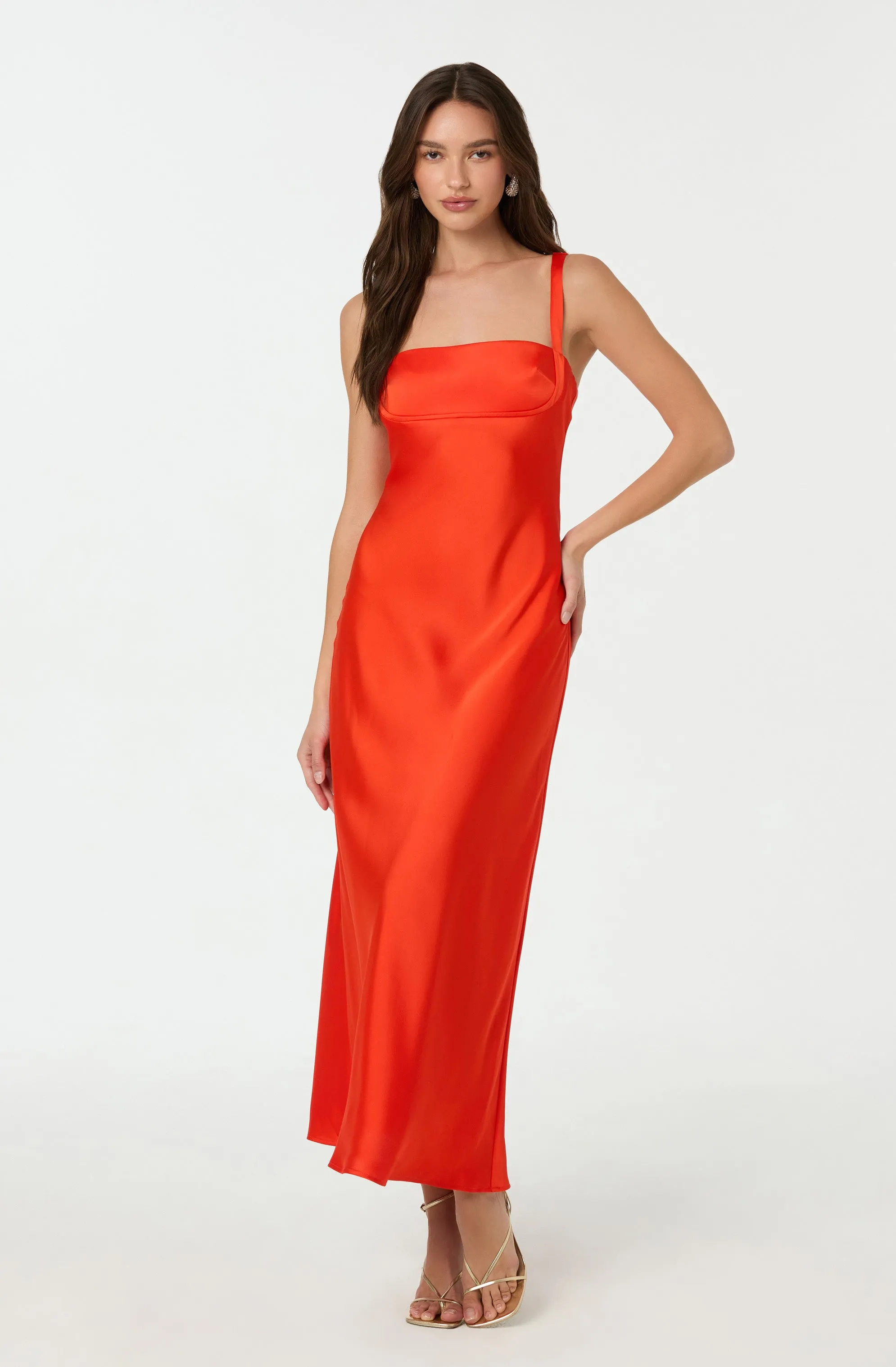 Selling Fast Stacie Satin Maxi Dress  Limited Availability!
