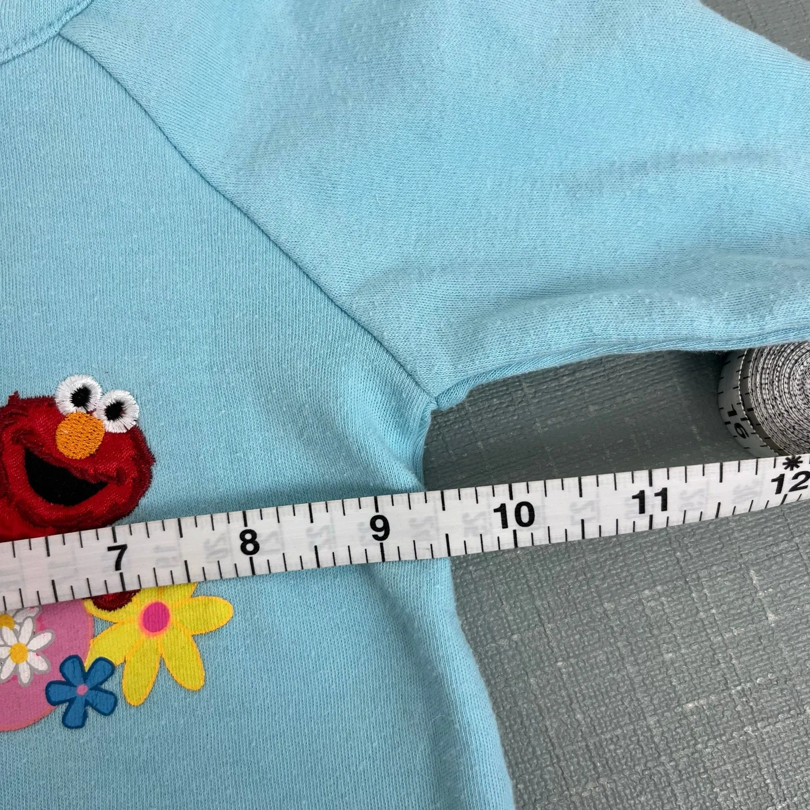 Selling Fast Vintage Y2K Elmo's World Long Sleeve Blue Flower Top 18 Months  Stylish & Comfortable