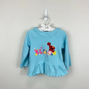 Selling Fast Vintage Y2K Elmo's World Long Sleeve Blue Flower Top 18 Months  Stylish & Comfortable