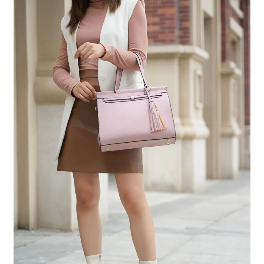 Shelby Vegan Leather Womens Satchel Bag with wallet -2 pieces