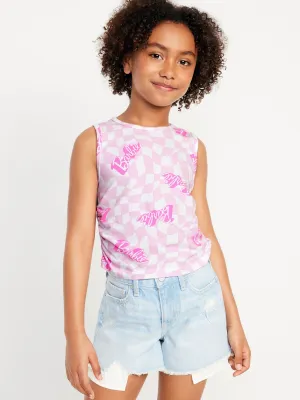 Side-Ruched Licensed Graphic Tank Top for Girls