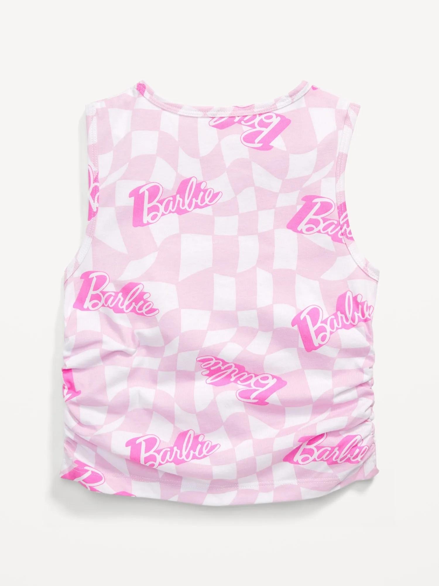 Side-Ruched Licensed Graphic Tank Top for Girls