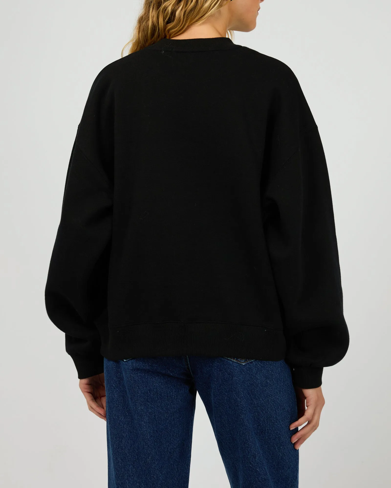 Silent Theory Logo Crew Black
