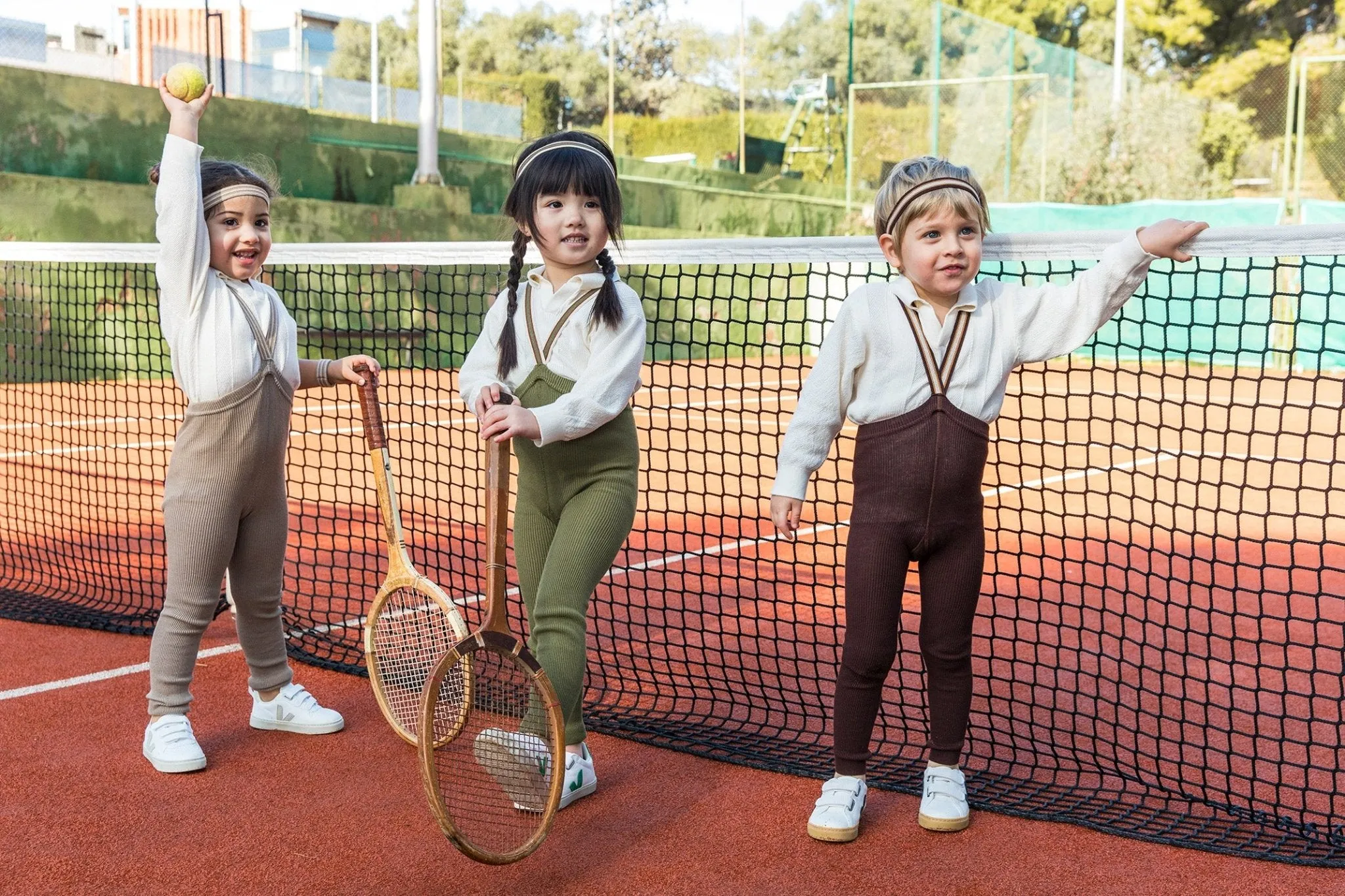 Silly Silas: Retro Ribbed Footless Tights - Olive Striped
