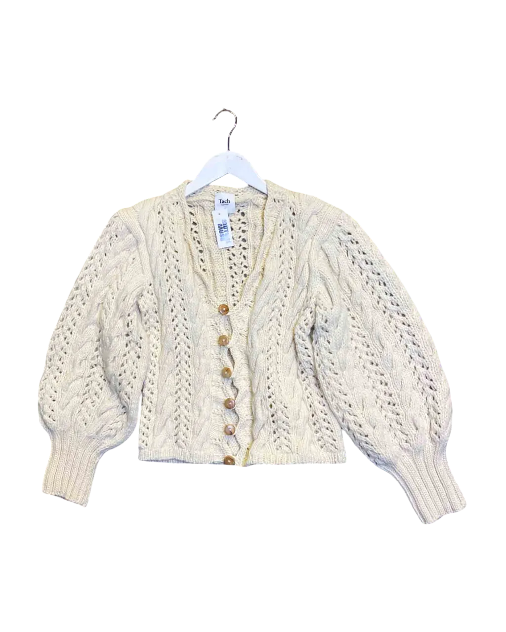 Size S | Tach Clothing Handknit Wool Cardigan