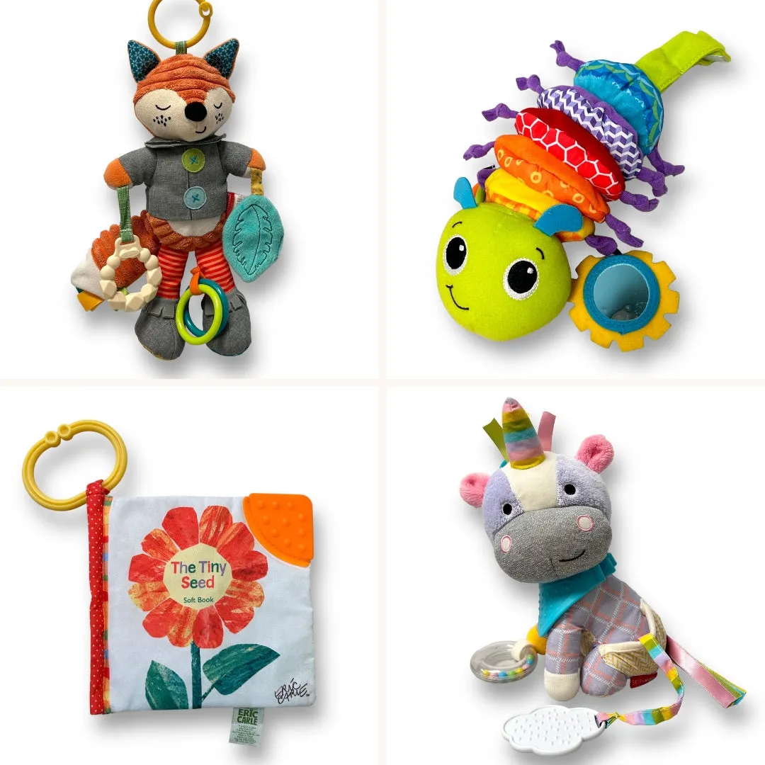 Skip Hop Infantino Eric Carle Collection Baby Rattle Crinkle Plush Stroller Toys
