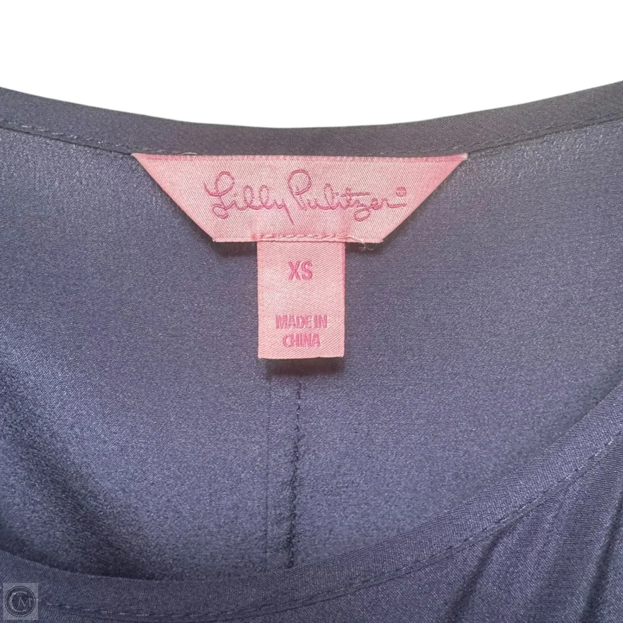 Skye Silk Camisole Designer By Lilly Pulitzer In True Navy, Size: XS