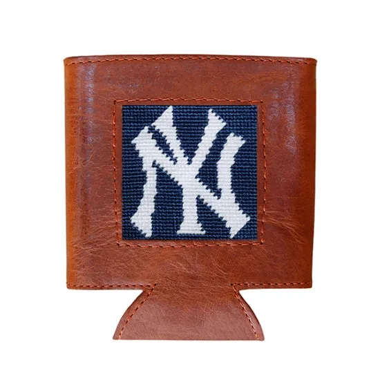 Smathers and Branson New York Yankees Needlepoint Can Cooler - Classic Navy