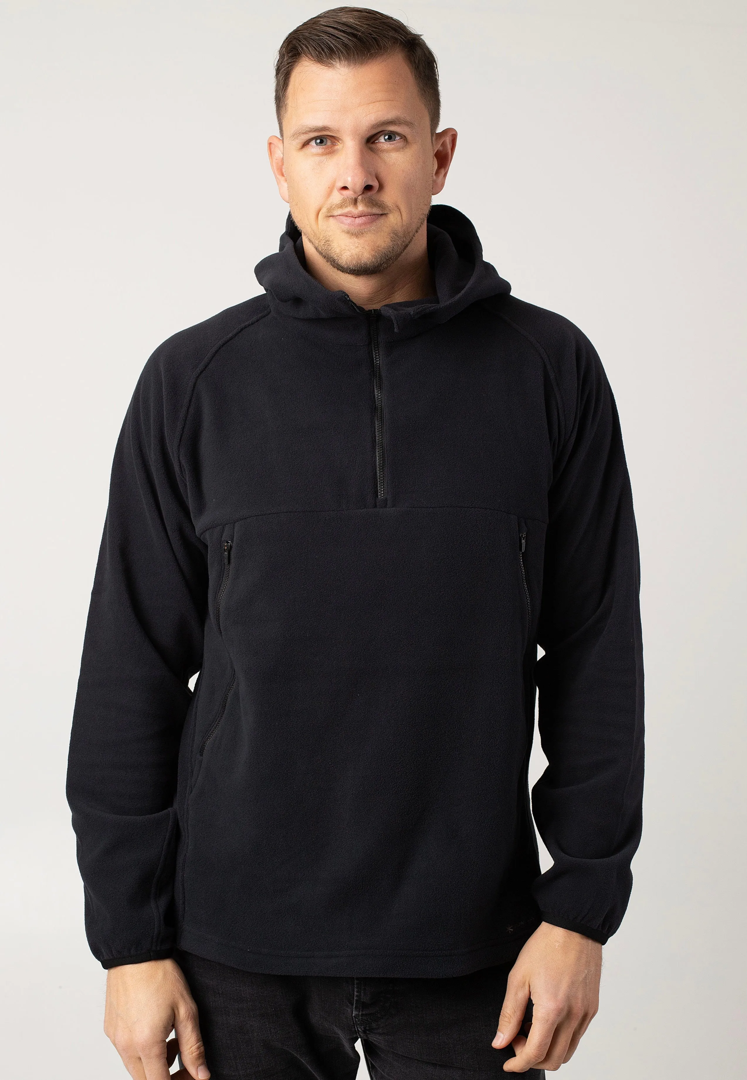 Snow Peak - Micro Fleece Half Zip Black - Hoodie