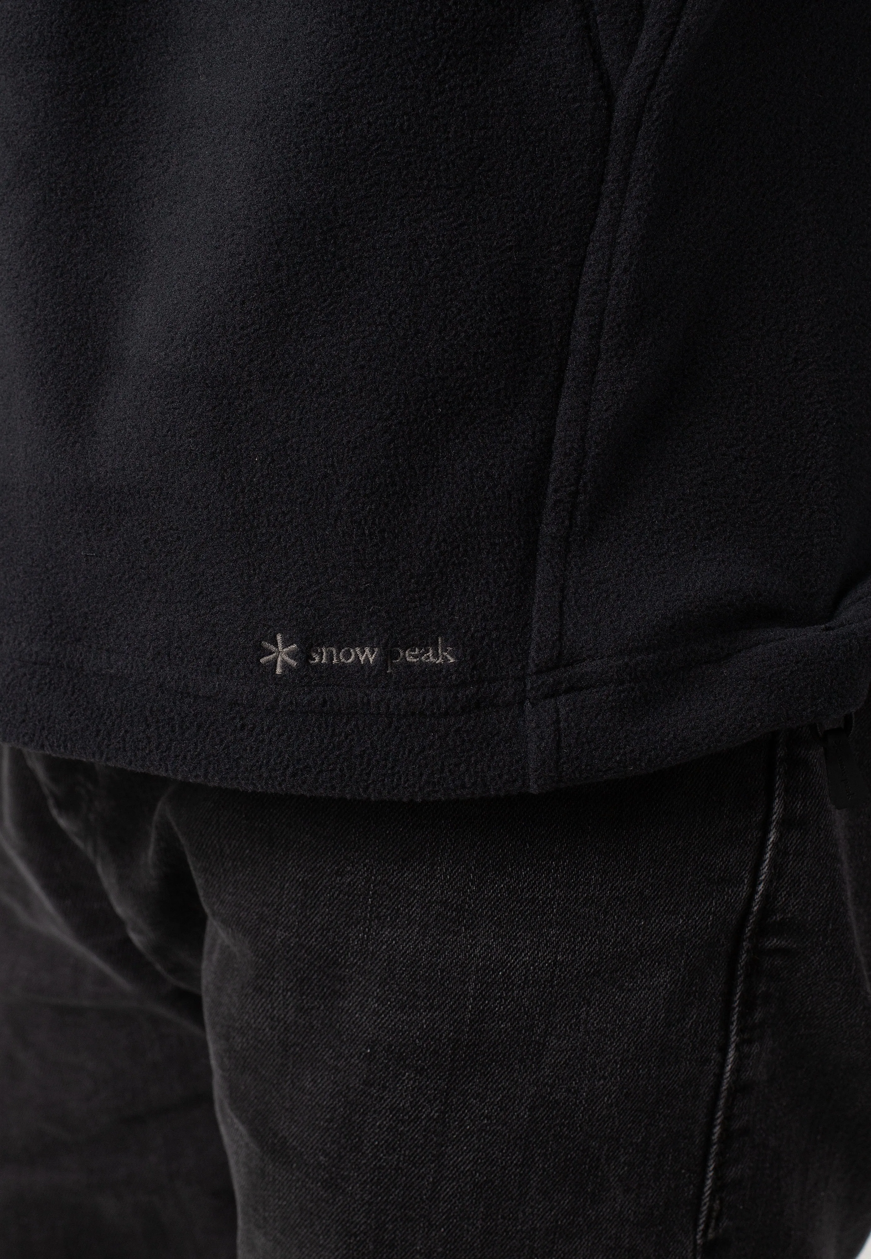 Snow Peak - Micro Fleece Half Zip Black - Hoodie