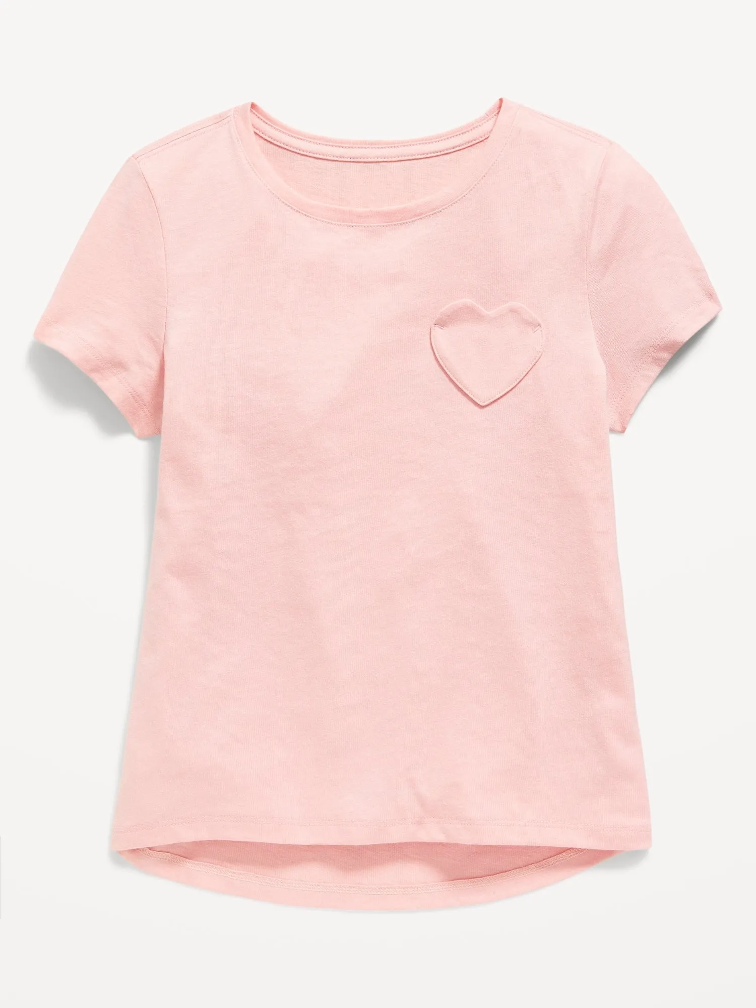 Softest Heart-Pocket T-Shirt for Girls