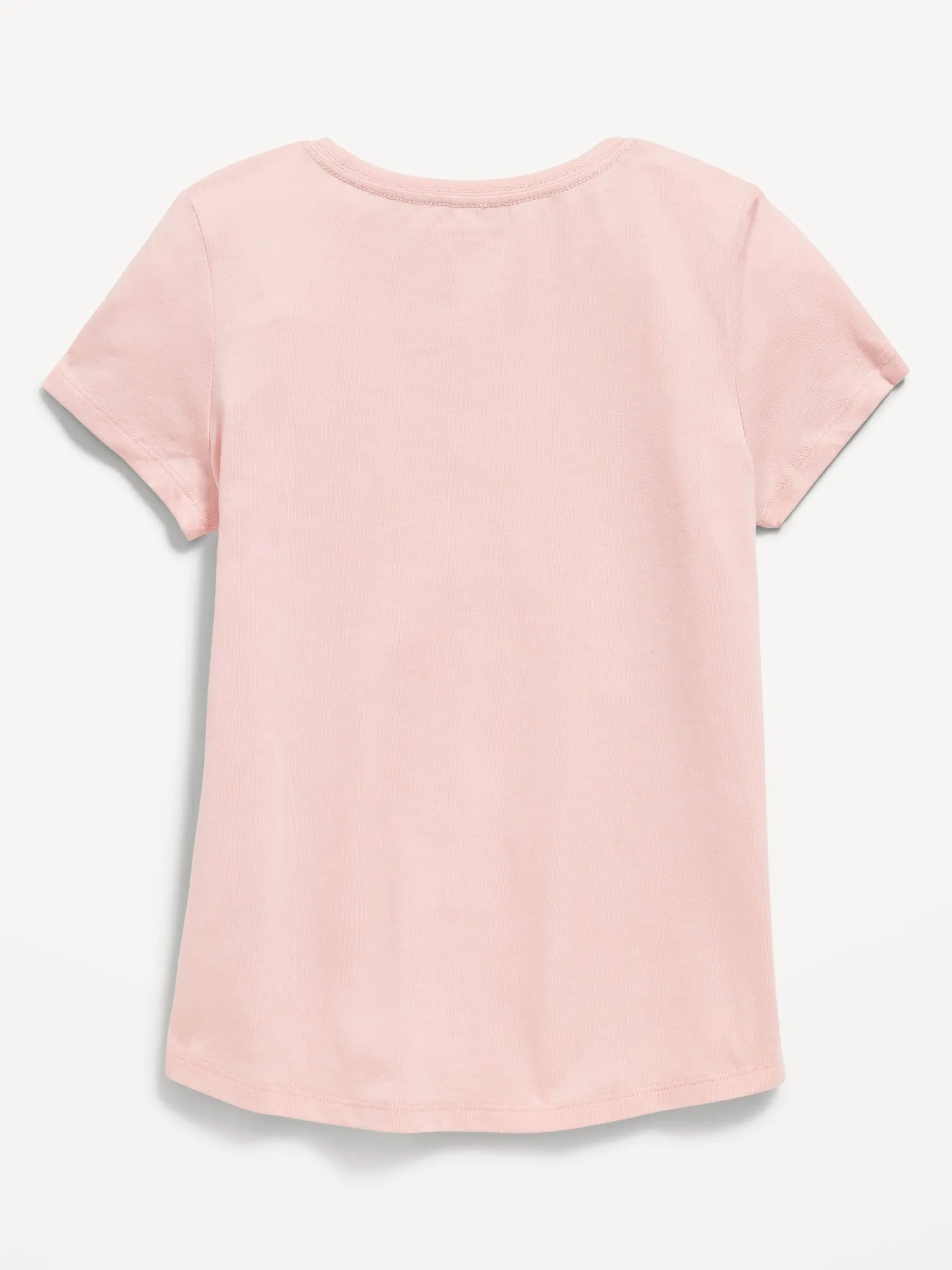 Softest Short-Sleeve Heart-Pocket T-Shirt for Girls