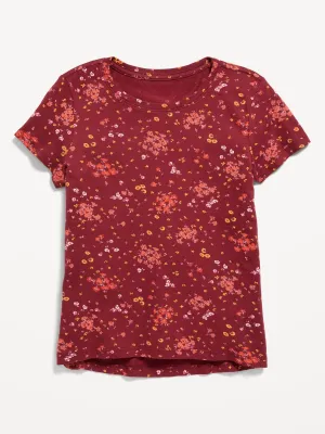Softest Short-Sleeve Printed T-Shirt for Girls