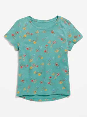 Softest Short-Sleeve Printed T-Shirt for Girls