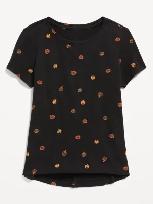 Softest Short-Sleeve Printed T-Shirt for Girls