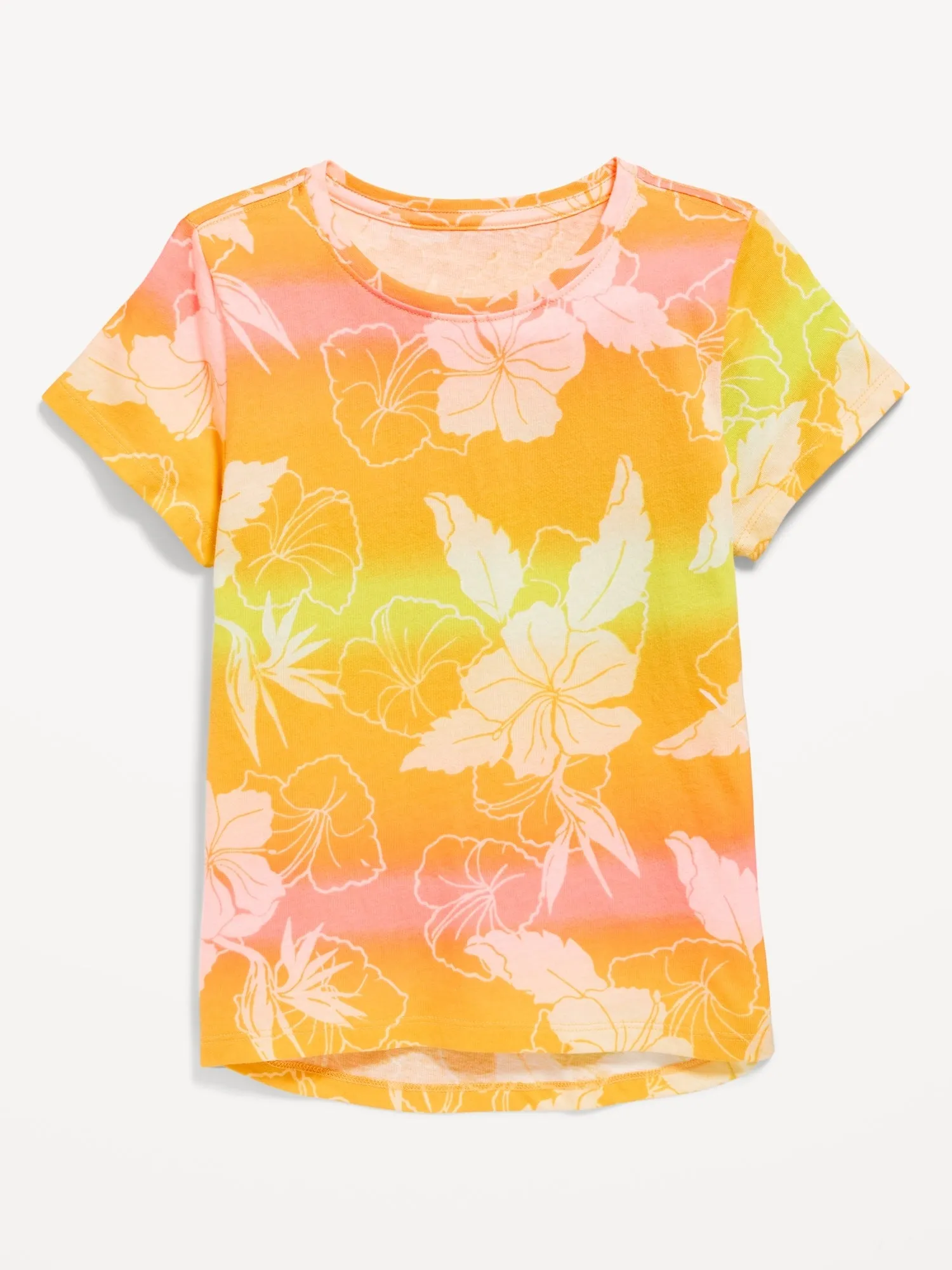 Softest Short-Sleeve Printed T-Shirt for Girls