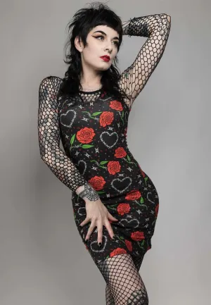 Sourpuss Clothing - Barbed Wire Tank Black - Dress