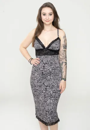 Sourpuss Clothing - Melting Skulls Slip Away - Dress