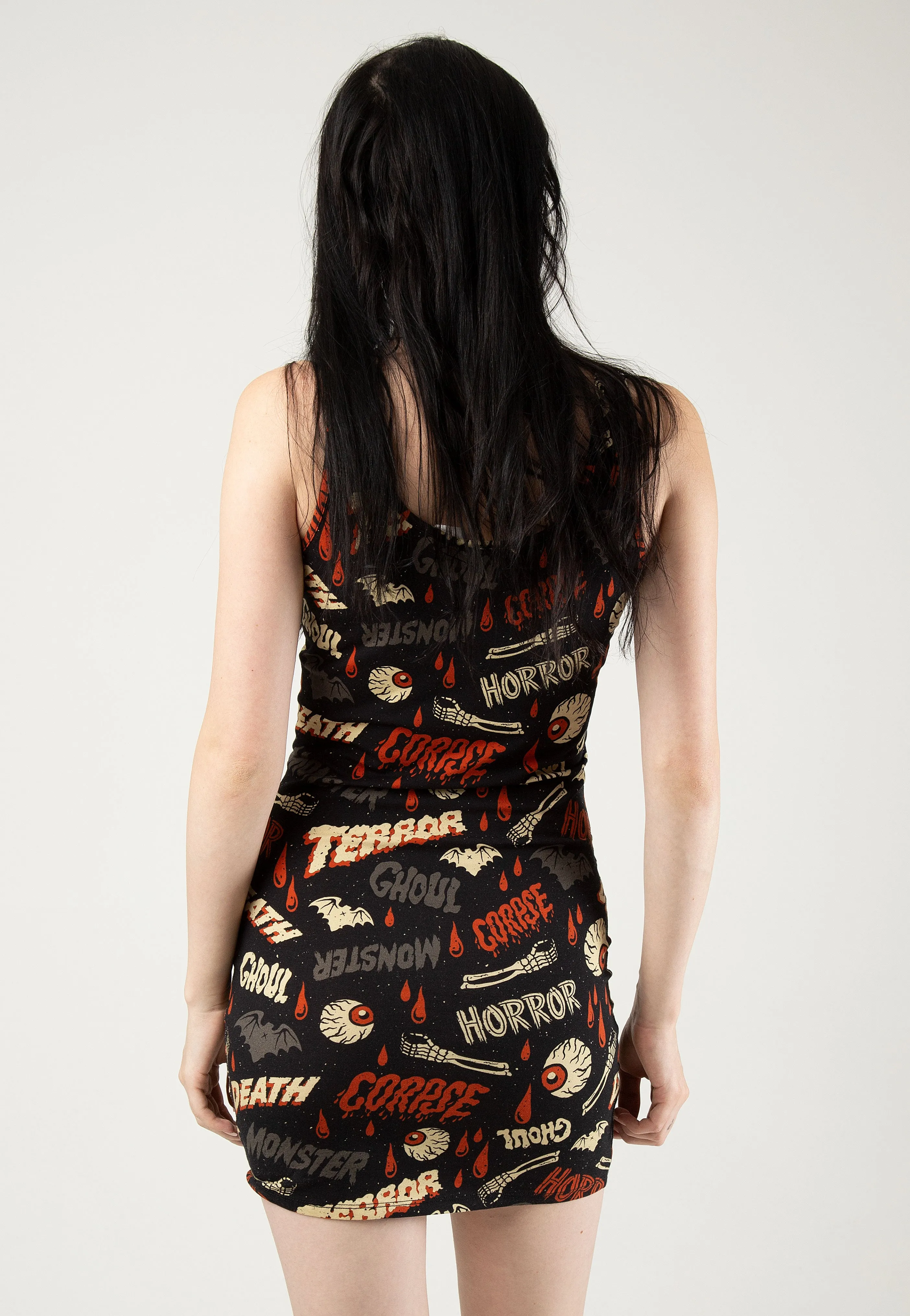 Sourpuss Clothing - Oh The Horror Black - Dress