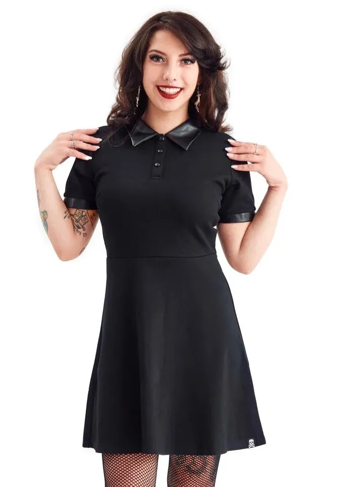 Sourpuss Clothing - Polo Skater Black - Dress