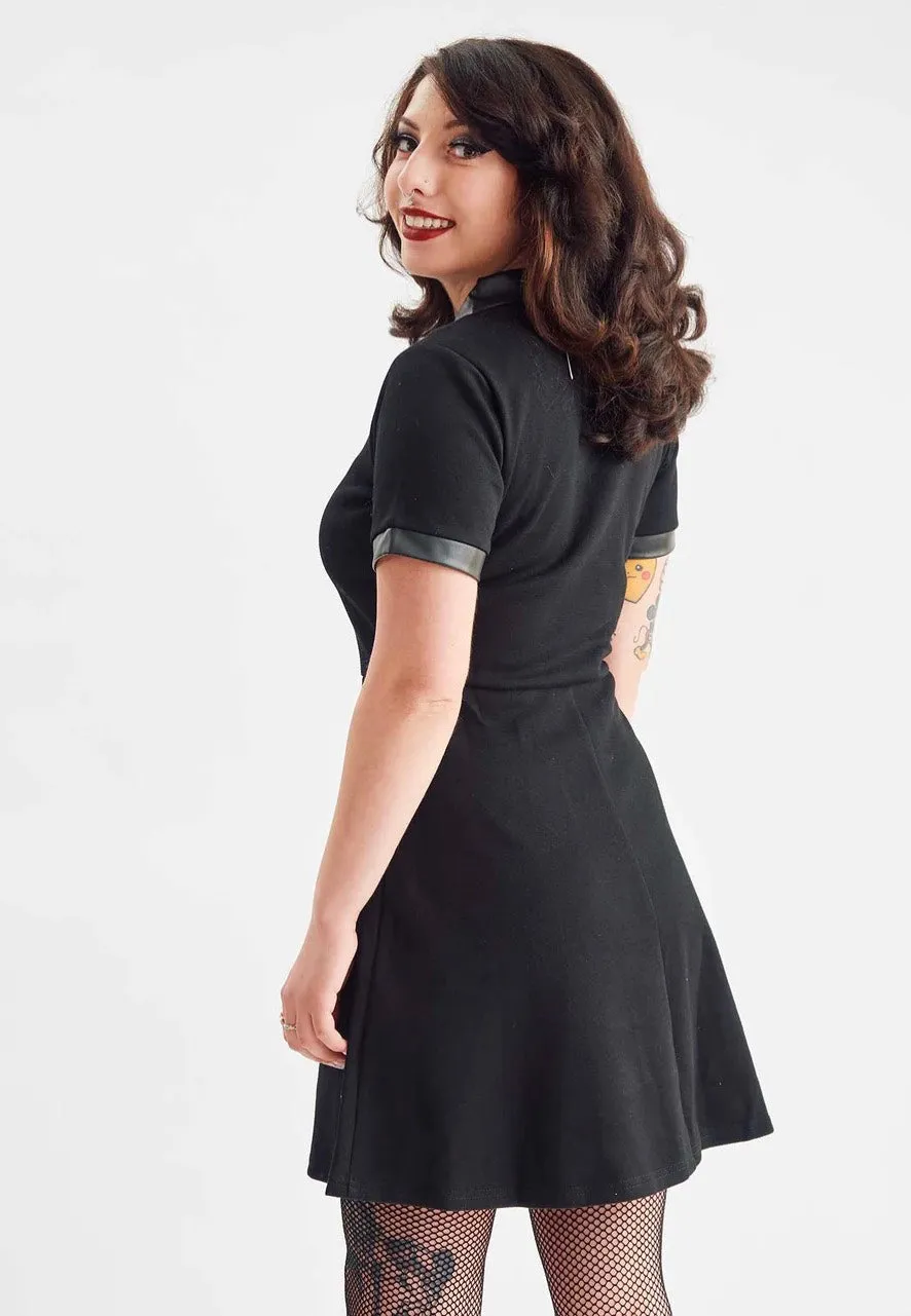 Sourpuss Clothing - Polo Skater Black - Dress