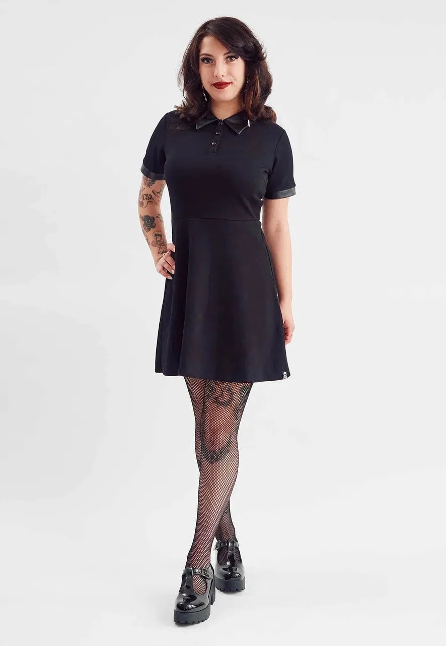 Sourpuss Clothing - Polo Skater Black - Dress