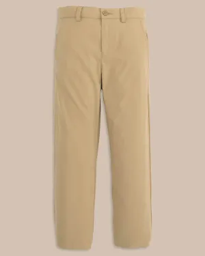 Southern Tide Boys Leadhead Performance Pant - Sandstone Khaki