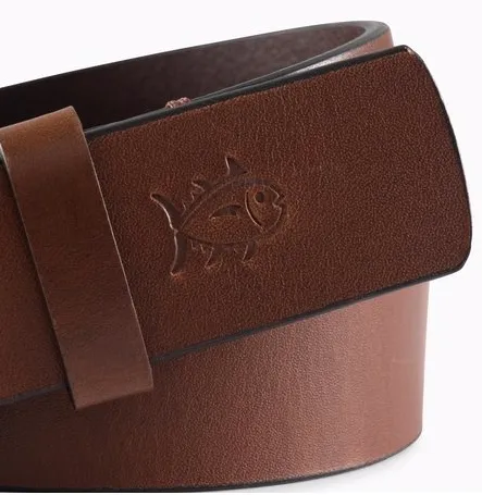 Southern Tide Boys Leather Belt - Light Brown