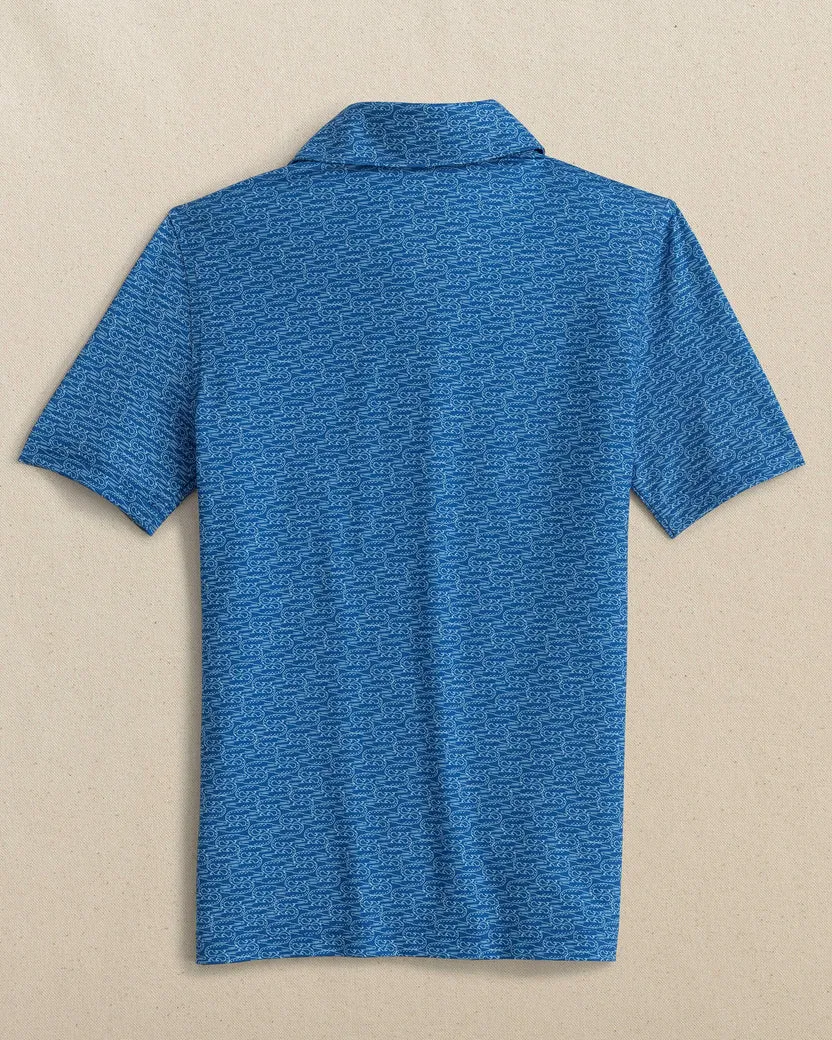 Southern Tide Boys Make It Snappy Performance Polo - Blue Lolite