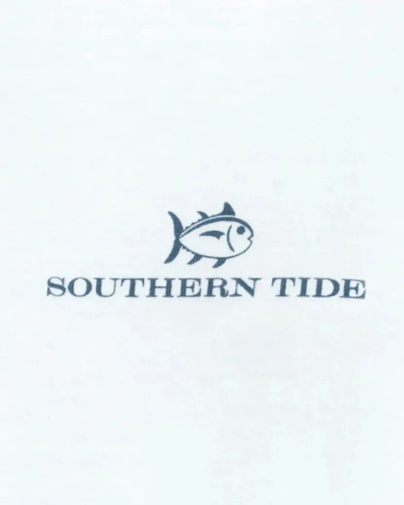 Southern Tide Boys Skipjack Football T-Shirt - Classic White
