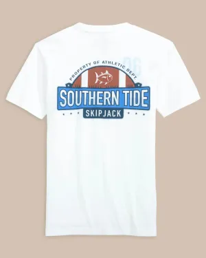 Southern Tide Boys Skipjack Football T-Shirt - Classic White