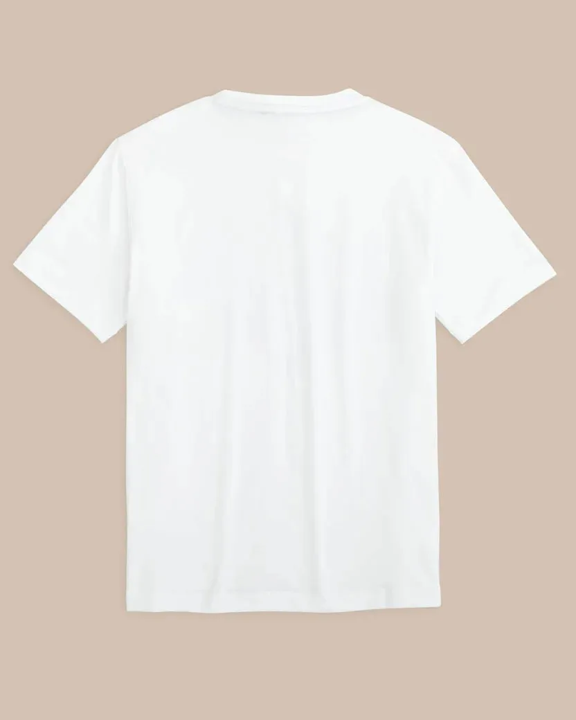 Southern Tide Boy's Skipjacks Baseball Performance Short Sleeve T-Shirt - Classic White