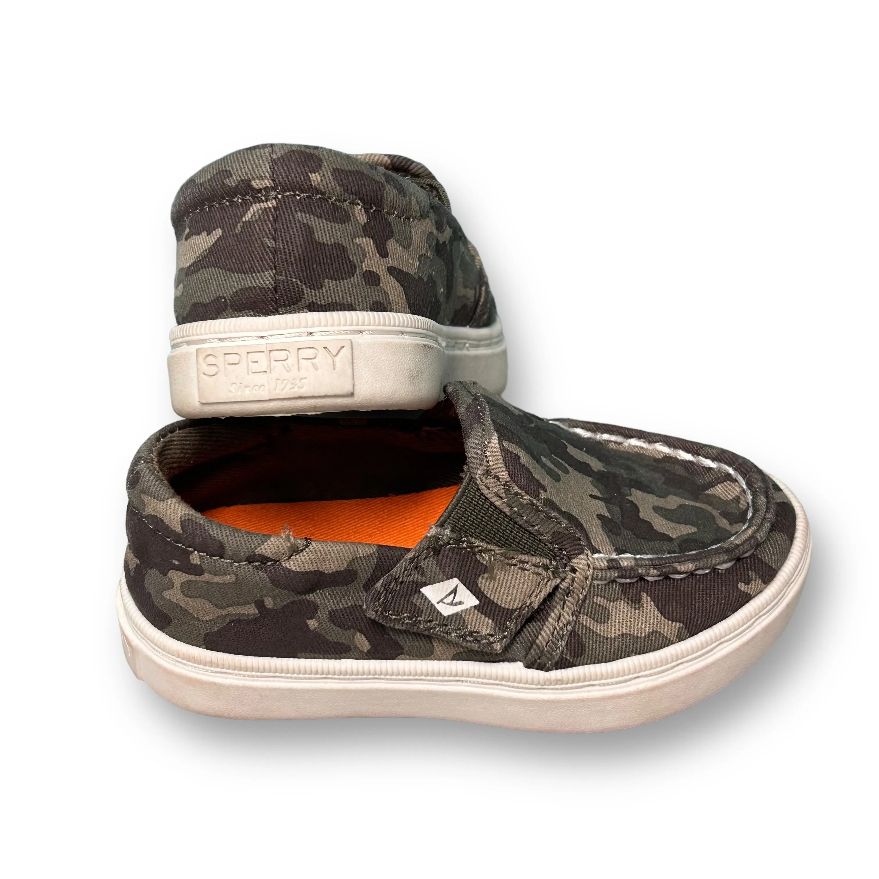 Sperry Top-Sider Toddler Boy Size 5 Camo Memory Foam Shoes